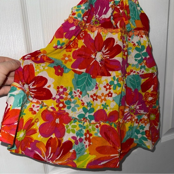 Young land Floral Orange Dress - 3 - Picture 3 of 5